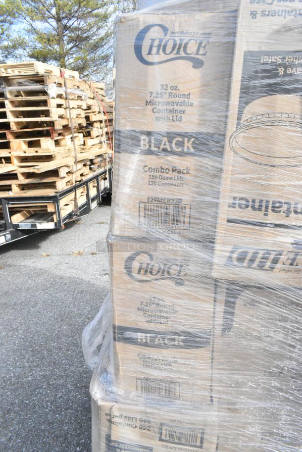 28 BRAND NEW! Boxes Including 3 Box 500CC9 Choice 9 oz. Clear PET Customizable Plastic Squat Cold Cup - 1000/Case, 500COLLARBR EcoChoice Kraft Coffee Cup Sleeve / Jacket / Clutch - 10-24 oz. - 1200/Case, 129MCR32B Choice 32 oz. Black Round Microwavable Heavy Weight Container with Lid 7 1/4" - 150/Case, 128HD8COMBO Choice Heavy Duty 8 oz. Microwavable Translucent Plastic Deli Container and Lid Combo Pack - 240/Case, 795PTOKFT1 Choice Kraft Microwavable Folded Paper #1 Take-Out Container 4 3/8" x 3 1/2" x 2 1/2" - 450/Case, 795PTOKFT3 Choice Kraft Microwavable Folded Paper #3 Take-Out Container 7 3/4" x 5 1/2" x 2 1/2" - 200/Case. 28 Times Your Bid! - Image 7 of 15