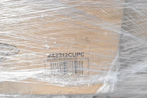 22 BRAND NEW! Boxes Including 760VP130 Carnival King Kraft 130 oz. Popcorn Bucket - 150/Case, 2 Box 433HSLCPIE Choice 5" Clear Hinged Slice Container with High Dome Lid - 300/Case, 43312CUPC Choice 12-Cup Hinged PET Plastic Cupcake / Muffin Container - 100/Case, 500TO993C3 Choice 9" x 9" x 3" Microwaveable 3-Compartment Black / Clear Plastic Hinged Container - 100/Case, 500CC32PHD Choice Heavy Duty 32 oz. Pedestal Heavy Weight Clear PET Plastic Cold Cup - 500/Case, 347RPBD6WHSV PLATE 6" WH/SLV BAND 150 SILVER VISIONS. 22 Times Your Bid! - Image 9 of 18