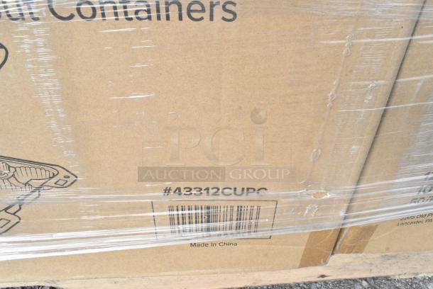 22 BRAND NEW! Boxes Including 760VP130 Carnival King Kraft 130 oz. Popcorn Bucket - 150/Case, 2 Box 433HSLCPIE Choice 5" Clear Hinged Slice Container with High Dome Lid - 300/Case, 43312CUPC Choice 12-Cup Hinged PET Plastic Cupcake / Muffin Container - 100/Case, 500TO993C3 Choice 9" x 9" x 3" Microwaveable 3-Compartment Black / Clear Plastic Hinged Container - 100/Case, 500CC32PHD Choice Heavy Duty 32 oz. Pedestal Heavy Weight Clear PET Plastic Cold Cup - 500/Case, 347RPBD6WHSV PLATE 6" WH/SLV BAND 150 SILVER VISIONS. 22 Times Your Bid! - Image 10 of 18