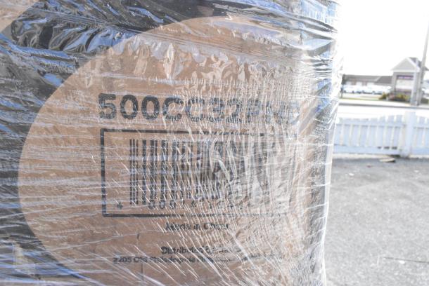 22 BRAND NEW! Boxes Including 760VP130 Carnival King Kraft 130 oz. Popcorn Bucket - 150/Case, 2 Box 433HSLCPIE Choice 5" Clear Hinged Slice Container with High Dome Lid - 300/Case, 43312CUPC Choice 12-Cup Hinged PET Plastic Cupcake / Muffin Container - 100/Case, 500TO993C3 Choice 9" x 9" x 3" Microwaveable 3-Compartment Black / Clear Plastic Hinged Container - 100/Case, 500CC32PHD Choice Heavy Duty 32 oz. Pedestal Heavy Weight Clear PET Plastic Cold Cup - 500/Case, 347RPBD6WHSV PLATE 6" WH/SLV BAND 150 SILVER VISIONS. 22 Times Your Bid! - Image 15 of 18