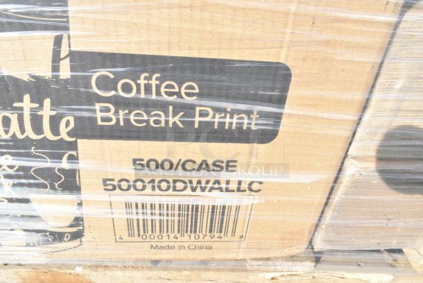 25 BRAND NEW! Boxes Including 500TO993 Choice 9" x 9" x 3" Microwavable 1-Compartment Black / Clear Plastic Hinged Container - 100/Case, 128HD8COMBO Choice Heavy Duty 8 oz. Microwavable Translucent Plastic Deli Container and Lid Combo Pack - 240/Case, 50010DWALLC Choice 10 oz. Coffee Break Print Smooth Double Wall Paper Hot Cup - 500/Case, 347BB12WH Choice 12 oz. White Plastic Bowl - 1000/Case, 500TO993 Choice 9" x 9" x 3" Microwavable 1-Compartment Black / Clear Plastic Hinged Container - 100/Case, 245CB10PLN Choice 10" x 10" x 2" Kraft Customizable Corrugated Plain Pizza Box - 50/Case, 395TO961 EcoChoice 9" x 6" x 3" Compostable No PFAS Added Bamboo / Bagasse 1 Compartment Take-Out Container - 200/Case, 2 Box 347RSG150 Choice Clear Plastic Shot Glass 1.5 oz. - 1000/Case, 2 Box 50010DWALLC Choice 10 oz. Coffee Break Print Smooth Double Wall Paper Hot Cup - 500/Case, 127PL100 Choice PET Plastic Lid for 0.5 to 1.25 oz. Souffle Cup / Portion Cup - 2500/Case, 50012RIPKRPE Choice 12 oz. Double Wall Ripple Kraft Paper Hot Cup - 500/Case. 25 Times Your Bid! - Image 8 of 19