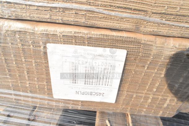 25 BRAND NEW! Boxes Including 500TO993 Choice 9" x 9" x 3" Microwavable 1-Compartment Black / Clear Plastic Hinged Container - 100/Case, 128HD8COMBO Choice Heavy Duty 8 oz. Microwavable Translucent Plastic Deli Container and Lid Combo Pack - 240/Case, 50010DWALLC Choice 10 oz. Coffee Break Print Smooth Double Wall Paper Hot Cup - 500/Case, 347BB12WH Choice 12 oz. White Plastic Bowl - 1000/Case, 500TO993 Choice 9" x 9" x 3" Microwavable 1-Compartment Black / Clear Plastic Hinged Container - 100/Case, 245CB10PLN Choice 10" x 10" x 2" Kraft Customizable Corrugated Plain Pizza Box - 50/Case, 395TO961 EcoChoice 9" x 6" x 3" Compostable No PFAS Added Bamboo / Bagasse 1 Compartment Take-Out Container - 200/Case, 2 Box 347RSG150 Choice Clear Plastic Shot Glass 1.5 oz. - 1000/Case, 2 Box 50010DWALLC Choice 10 oz. Coffee Break Print Smooth Double Wall Paper Hot Cup - 500/Case, 127PL100 Choice PET Plastic Lid for 0.5 to 1.25 oz. Souffle Cup / Portion Cup - 2500/Case, 50012RIPKRPE Choice 12 oz. Double Wall Ripple Kraft Paper Hot Cup - 500/Case. 25 Times Your Bid! - Image 11 of 19