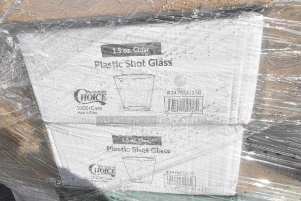 25 BRAND NEW! Boxes Including 500TO993 Choice 9" x 9" x 3" Microwavable 1-Compartment Black / Clear Plastic Hinged Container - 100/Case, 128HD8COMBO Choice Heavy Duty 8 oz. Microwavable Translucent Plastic Deli Container and Lid Combo Pack - 240/Case, 50010DWALLC Choice 10 oz. Coffee Break Print Smooth Double Wall Paper Hot Cup - 500/Case, 347BB12WH Choice 12 oz. White Plastic Bowl - 1000/Case, 500TO993 Choice 9" x 9" x 3" Microwavable 1-Compartment Black / Clear Plastic Hinged Container - 100/Case, 245CB10PLN Choice 10" x 10" x 2" Kraft Customizable Corrugated Plain Pizza Box - 50/Case, 395TO961 EcoChoice 9" x 6" x 3" Compostable No PFAS Added Bamboo / Bagasse 1 Compartment Take-Out Container - 200/Case, 2 Box 347RSG150 Choice Clear Plastic Shot Glass 1.5 oz. - 1000/Case, 2 Box 50010DWALLC Choice 10 oz. Coffee Break Print Smooth Double Wall Paper Hot Cup - 500/Case, 127PL100 Choice PET Plastic Lid for 0.5 to 1.25 oz. Souffle Cup / Portion Cup - 2500/Case, 50012RIPKRPE Choice 12 oz. Double Wall Ripple Kraft Paper Hot Cup - 500/Case. 25 Times Your Bid! - Image 14 of 19