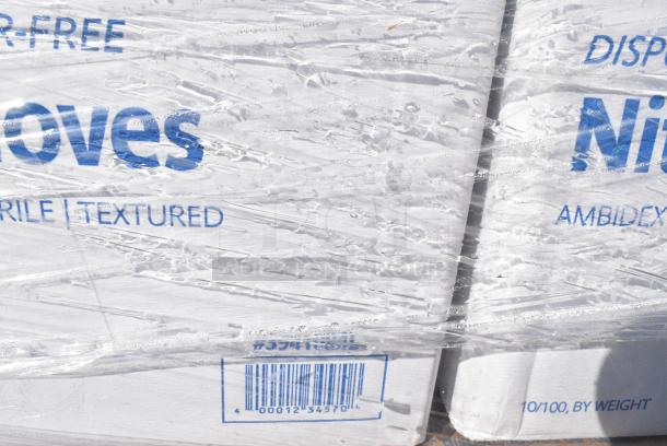 35 BRAND NEW! Boxes Including 2 Box 3941084L Lavex Powder-Free Disposable Nitrile Black 5 Mil Thick Textured Gloves - Large - 1000/Case, 109CARTLG2BK Choice Black Utility / Bussing Cart with Two Shelves - 42" x 20", 303TSC13 Acopa 11 5/8" x 8 1/2" Ivory (American White) Scalloped Edge Oval Stoneware Platter - 12/Case, 130TONG6BLK Visions 6" Black Disposable Plastic Tongs - 72/Case, 303COPMBP8 Acopa 9" Matte Black Stoneware Coupe Plate - 24/Case, 303TSC13 Acopa 11 5/8" x 8 1/2" Ivory (American White) Scalloped Edge Oval Stoneware Platter - 12/Case. 35 Times Your Bid! - Image 8 of 20