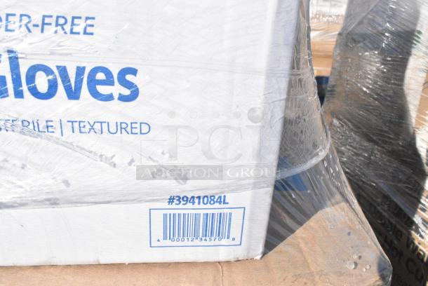 35 BRAND NEW! Boxes Including 2 Box 3941084L Lavex Powder-Free Disposable Nitrile Black 5 Mil Thick Textured Gloves - Large - 1000/Case, 109CARTLG2BK Choice Black Utility / Bussing Cart with Two Shelves - 42" x 20", 303TSC13 Acopa 11 5/8" x 8 1/2" Ivory (American White) Scalloped Edge Oval Stoneware Platter - 12/Case, 130TONG6BLK Visions 6" Black Disposable Plastic Tongs - 72/Case, 303COPMBP8 Acopa 9" Matte Black Stoneware Coupe Plate - 24/Case, 303TSC13 Acopa 11 5/8" x 8 1/2" Ivory (American White) Scalloped Edge Oval Stoneware Platter - 12/Case. 35 Times Your Bid! - Image 9 of 20