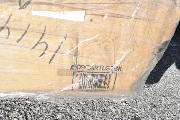 35 BRAND NEW! Boxes Including 2 Box 3941084L Lavex Powder-Free Disposable Nitrile Black 5 Mil Thick Textured Gloves - Large - 1000/Case, 109CARTLG2BK Choice Black Utility / Bussing Cart with Two Shelves - 42" x 20", 303TSC13 Acopa 11 5/8" x 8 1/2" Ivory (American White) Scalloped Edge Oval Stoneware Platter - 12/Case, 130TONG6BLK Visions 6" Black Disposable Plastic Tongs - 72/Case, 303COPMBP8 Acopa 9" Matte Black Stoneware Coupe Plate - 24/Case, 303TSC13 Acopa 11 5/8" x 8 1/2" Ivory (American White) Scalloped Edge Oval Stoneware Platter - 12/Case. 35 Times Your Bid! - Image 11 of 20