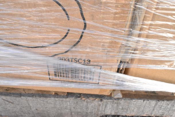 35 BRAND NEW! Boxes Including 2 Box 3941084L Lavex Powder-Free Disposable Nitrile Black 5 Mil Thick Textured Gloves - Large - 1000/Case, 109CARTLG2BK Choice Black Utility / Bussing Cart with Two Shelves - 42" x 20", 303TSC13 Acopa 11 5/8" x 8 1/2" Ivory (American White) Scalloped Edge Oval Stoneware Platter - 12/Case, 130TONG6BLK Visions 6" Black Disposable Plastic Tongs - 72/Case, 303COPMBP8 Acopa 9" Matte Black Stoneware Coupe Plate - 24/Case, 303TSC13 Acopa 11 5/8" x 8 1/2" Ivory (American White) Scalloped Edge Oval Stoneware Platter - 12/Case. 35 Times Your Bid! - Image 20 of 20