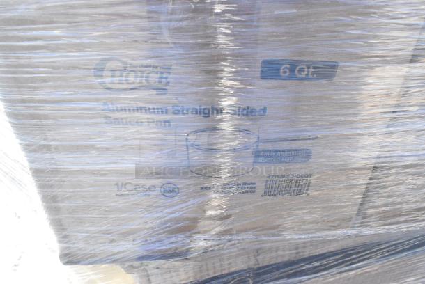 22 BRAND NEW! Boxes Including 190HFC2516S 16"(H) x 25"(W) x 2"(T) Stainless Steel Hood Filter, 176BIN21GL Baker's Lane 21 Gallon / 335 Cup White Slant Top Mobile Ingredient Storage Bin with Sliding Lid &amp; Scoop, 5532PKBK8514BK Acopa Prime 8 1/2" x 14" Black 2-View Vinyl Menu Booklet, 471SAUCHD6QT Choice 6 Qt. Aluminum Sauce Pan, 64928111W Robot Coupe 28111W 5/16" Dicing Kit, 4 Box 825ULSQRSTND Valor 11" x 7" Rectangular Pre-Seasoned Cast Iron Fajita Skillet with 14" x 10" x 4 1/2" Rustic Chestnut Finish Display Stand. 22 Times Your Bid! - Image 10 of 18