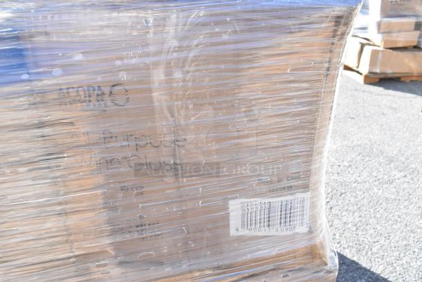 22 BRAND NEW! Boxes Including 190HFC2516S 16"(H) x 25"(W) x 2"(T) Stainless Steel Hood Filter, 176BIN21GL Baker's Lane 21 Gallon / 335 Cup White Slant Top Mobile Ingredient Storage Bin with Sliding Lid &amp; Scoop, 5532PKBK8514BK Acopa Prime 8 1/2" x 14" Black 2-View Vinyl Menu Booklet, 471SAUCHD6QT Choice 6 Qt. Aluminum Sauce Pan, 64928111W Robot Coupe 28111W 5/16" Dicing Kit, 4 Box 825ULSQRSTND Valor 11" x 7" Rectangular Pre-Seasoned Cast Iron Fajita Skillet with 14" x 10" x 4 1/2" Rustic Chestnut Finish Display Stand. 22 Times Your Bid! - Image 14 of 18