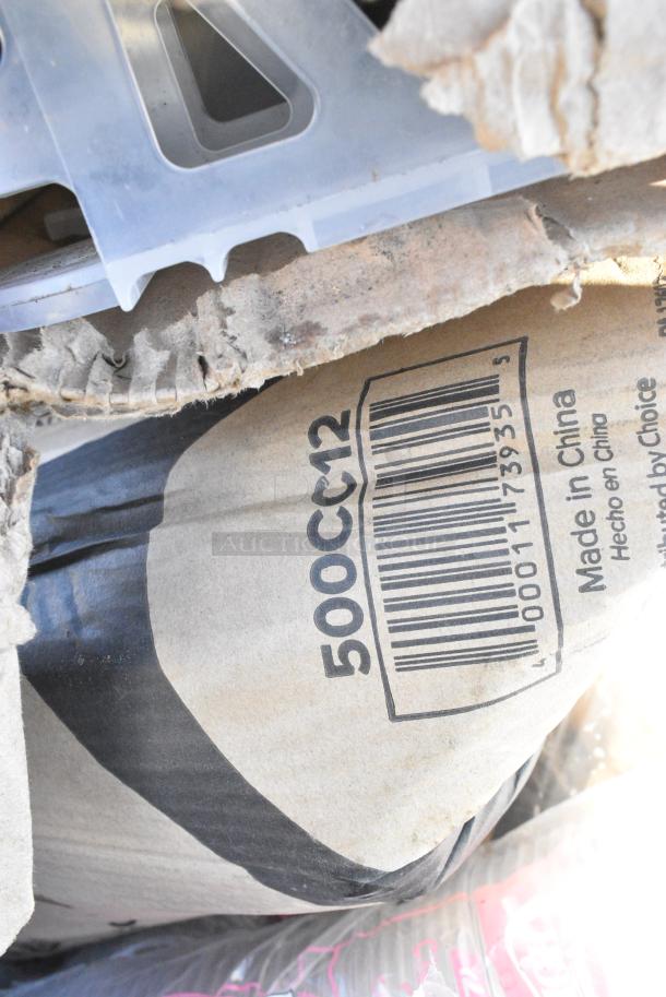 18 BRAND NEW! Boxes Including Green Poly Bins, 500CC12 Choice Clear PET Customizable Plastic Cold Cup - 12 oz. - 1000/Case, 500CC16 Choice Clear PET Customizable Plastic Cold Cup - 16 oz. - 1000/Case, 500CC20 Choice Clear PET Customizable Plastic Cold Cup - 20 oz. - 600/Case. 18 Times Your Bid! - Image 9 of 16