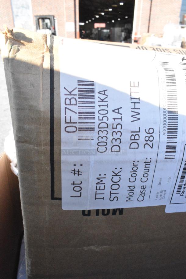 15 BRAND NEW! Boxes Including 2 Clear Bins, 612527L Choice 7" Round Foil-Laminated Board Lid - 500/Case, Shower Caps, 433TRAY300 EcoChoice 9" x 7" Molded Fiber / Pulp Rectangular Tray - 250/Case, 303BWW204 Acopa Ugoki 4 oz. Matte Black Two Compartment Melamine Sauce Dish with Ivory Rim - 12/Pack, RTP16D Cups. 15 Times Your Bid! - Image 10 of 14