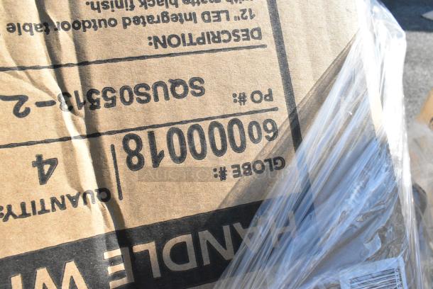 13 BRAND NEW! Boxes Including 594PSTK416 Paper Lollipop / Cake Pop Stick 4" x 5/32" - 12000/Case, 3 Box 427COSM3030B Lancaster Table & Seating Harbor Black 30" Square Outdoor Standard Height Table with Ornate Legs, 257HC2430 Lavex Pro 24" x 30" NSF Chrome Heavy-Duty Wire Shelf, 553BWTMRT08 Acopa Endure 8 oz. Tritan™ Plastic Stemless Martini Glass - 12/Pack, 600PUD1611 Regency 16" x 12" Beer Case / Multi-Purpose Solid-Surface Dolly. 13 Times Your Bid! - Image 6 of 13