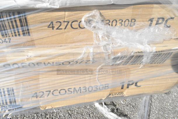 13 BRAND NEW! Boxes Including 594PSTK416 Paper Lollipop / Cake Pop Stick 4" x 5/32" - 12000/Case, 3 Box 427COSM3030B Lancaster Table & Seating Harbor Black 30" Square Outdoor Standard Height Table with Ornate Legs, 257HC2430 Lavex Pro 24" x 30" NSF Chrome Heavy-Duty Wire Shelf, 553BWTMRT08 Acopa Endure 8 oz. Tritan™ Plastic Stemless Martini Glass - 12/Pack, 600PUD1611 Regency 16" x 12" Beer Case / Multi-Purpose Solid-Surface Dolly. 13 Times Your Bid! - Image 9 of 13