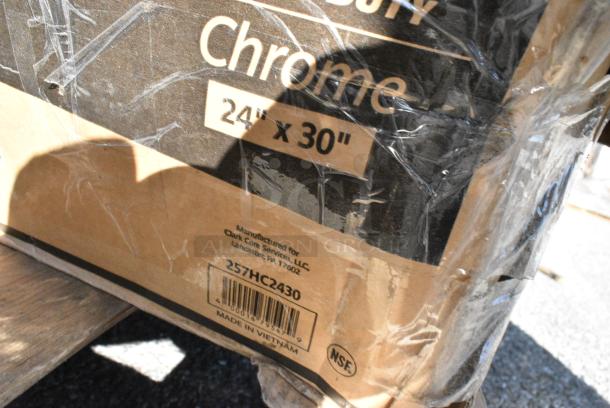 13 BRAND NEW! Boxes Including 594PSTK416 Paper Lollipop / Cake Pop Stick 4" x 5/32" - 12000/Case, 3 Box 427COSM3030B Lancaster Table & Seating Harbor Black 30" Square Outdoor Standard Height Table with Ornate Legs, 257HC2430 Lavex Pro 24" x 30" NSF Chrome Heavy-Duty Wire Shelf, 553BWTMRT08 Acopa Endure 8 oz. Tritan™ Plastic Stemless Martini Glass - 12/Pack, 600PUD1611 Regency 16" x 12" Beer Case / Multi-Purpose Solid-Surface Dolly. 13 Times Your Bid! - Image 10 of 13