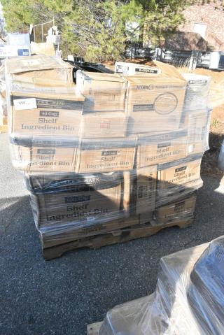 32 BRAND NEW! Boxes Including 7 176IB40 BIN INGREDIENT 40 CUPS NSF, 2 GALLON BAKER'S MARK - From Kit 176IBSE860WC, 347RP10WHSS Visions Wave 10" White Plastic Plate - 144/Case, 176IB100 BIN INGREDIENT 100 CUPS NSF, 6 GALLON BAKER'S MARK, 475WHTRDOLLY Lavex Black Trainable Slim Trash Can Dolly, 303TBS14 Acopa 13 1/4" x 10 1/8" Brown Speckle Narrow Rim Oval Stoneware Platter - 12/Case. 32 Times Your Bid!