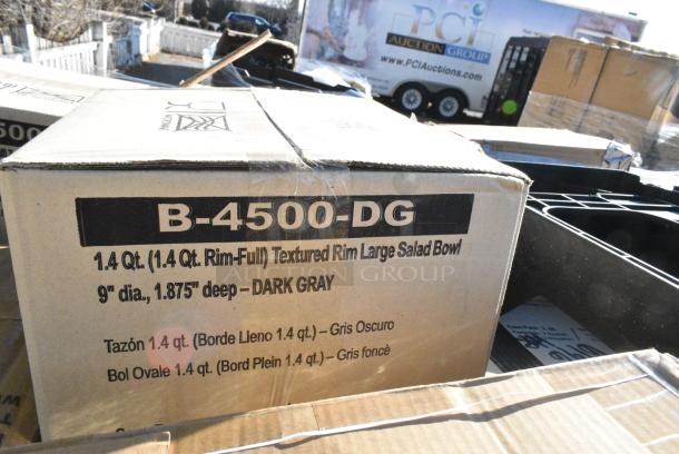 32 BRAND NEW! Boxes Including 7 176IB40 BIN INGREDIENT 40 CUPS NSF, 2 GALLON BAKER'S MARK - From Kit 176IBSE860WC, 347RP10WHSS Visions Wave 10" White Plastic Plate - 144/Case, 176IB100 BIN INGREDIENT 100 CUPS NSF, 6 GALLON BAKER'S MARK, 475WHTRDOLLY Lavex Black Trainable Slim Trash Can Dolly, 303TBS14 Acopa 13 1/4" x 10 1/8" Brown Speckle Narrow Rim Oval Stoneware Platter - 12/Case. 32 Times Your Bid! - Image 11 of 14