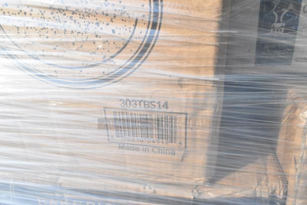 32 BRAND NEW! Boxes Including 7 176IB40 BIN INGREDIENT 40 CUPS NSF, 2 GALLON BAKER'S MARK - From Kit 176IBSE860WC, 347RP10WHSS Visions Wave 10" White Plastic Plate - 144/Case, 176IB100 BIN INGREDIENT 100 CUPS NSF, 6 GALLON BAKER'S MARK, 475WHTRDOLLY Lavex Black Trainable Slim Trash Can Dolly, 303TBS14 Acopa 13 1/4" x 10 1/8" Brown Speckle Narrow Rim Oval Stoneware Platter - 12/Case. 32 Times Your Bid! - Image 14 of 14