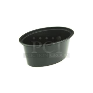 5 Boxes of Newspring E1003B ELLIPSO 3 oz. Black Oval Plastic Souffle / Portion Cup . 5 Times Your Bid!