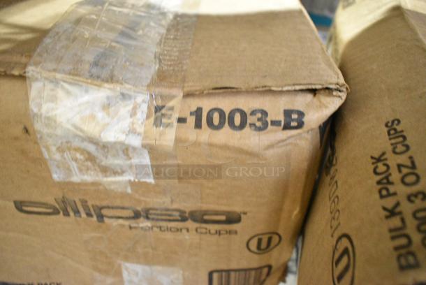 5 Boxes of Newspring E1003B ELLIPSO 3 oz. Black Oval Plastic Souffle / Portion Cup . 5 Times Your Bid! - Image 3 of 5