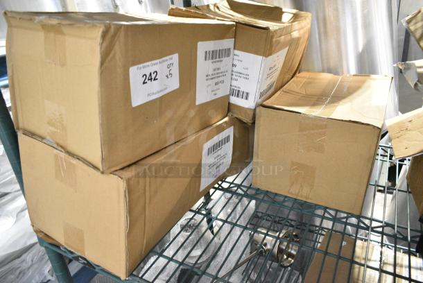 5 Boxes of BRAND NEW! San Jamar 8573MV Yellow Medium Viscosity Valve for EZ-KLEEN® Sauce Bottles. 5 Times Your Bid! - Image 1 of 5