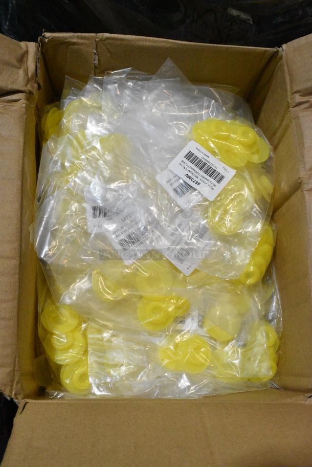 5 Boxes of BRAND NEW! San Jamar 8573MV Yellow Medium Viscosity Valve for EZ-KLEEN® Sauce Bottles. 5 Times Your Bid! - Image 2 of 5