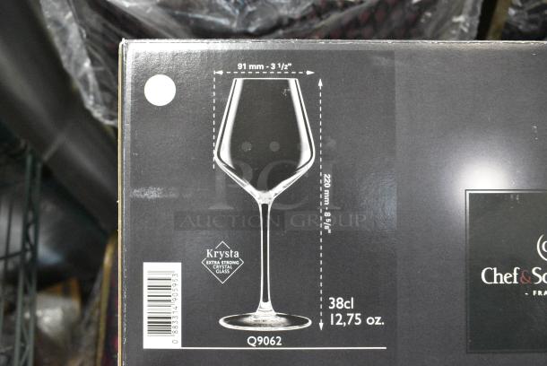 4 BRAND NEW! Boxes of Krysta Crystal Wine Glasses. 4 Times Your Bid! - Image 4 of 4