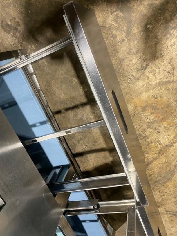 Delfield Commercial Stainless Steel 4 Drawer Refrigerated Mega Top Salad/Sandwich Prep Table! With Enclosed Storage Base Type Shelf & Aluminum Order Rack Overhead! Model: UCD4464N-12-DD5 SN: 1111152001256! 115V 1Phase! - Image 6 of 10
