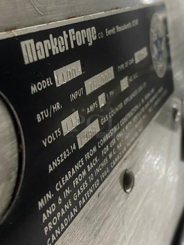 BEAUTIFUL! Market Forge Commercial Stainless Steel Natural Gas Powered Tilted Braising Pan/Ultra Tilt Skillet! Model: 1100-2 SN: 121838! 115V 1 Phase! On Legs! Working When Removed! - Image 8 of 10