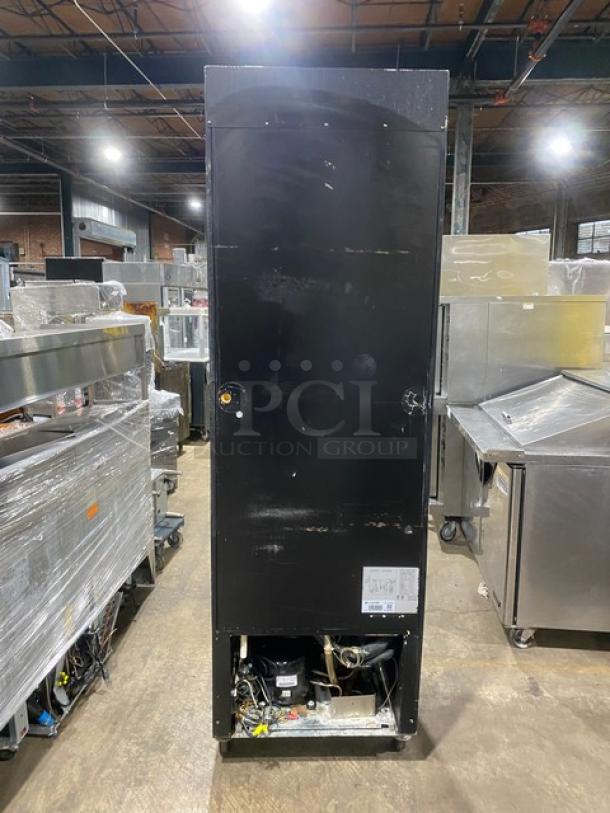Spartan Commercial Single Glass Door Reach In Refrigerator Merchandiser! With Poly Coated Wire Racks! Model: SGM-26RV SN: 6452310314121601! 115V! On Casters! - Image 2 of 9