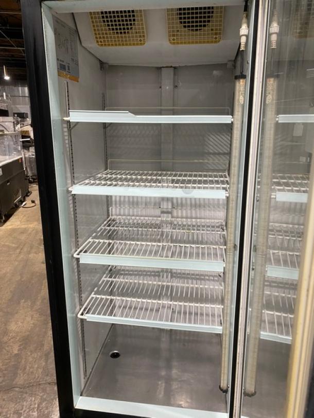 Spartan Commercial Single Glass Door Reach In Refrigerator Merchandiser! With Poly Coated Wire Racks! Model: SGM-26RV SN: 6452310314121601! 115V! On Casters! - Image 5 of 9