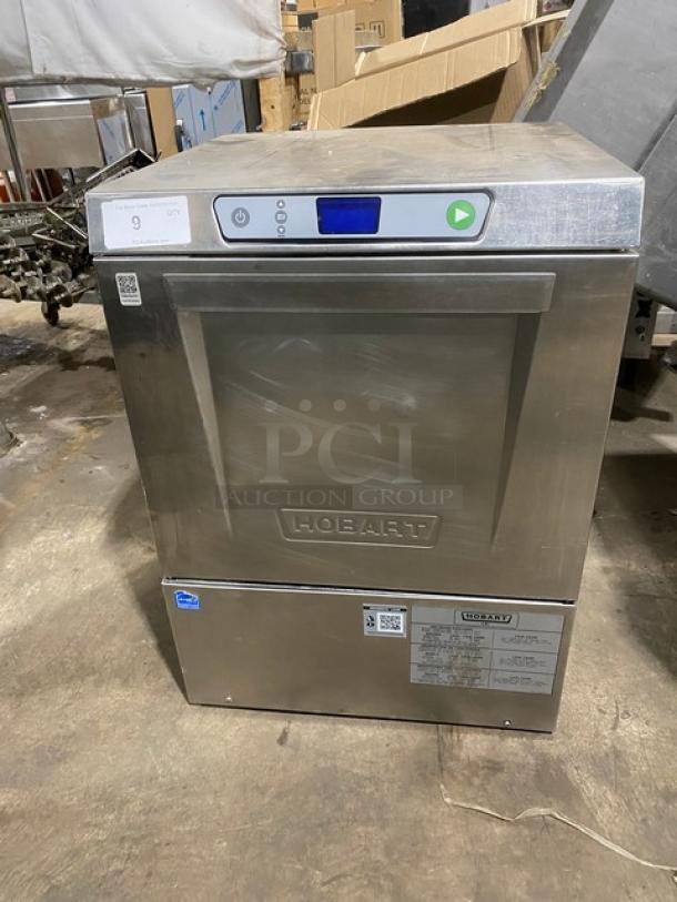 Hobart! New Body Style! Commercial Stainless Steel Heavy Duty High Temp Undercounter Dishwasher! With Full Size Cup Rack! Model: LXEH SN: 231182121! 120/208-240V 1 Phase! - Image 1 of 9