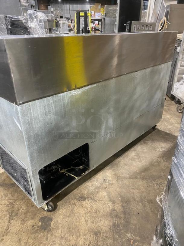 Commercial Stainless Steel 3 Door Refrigerated Pizza Prep Table/Dough Retarder! With Marble Worktop! On Casters! - Image 3 of 14