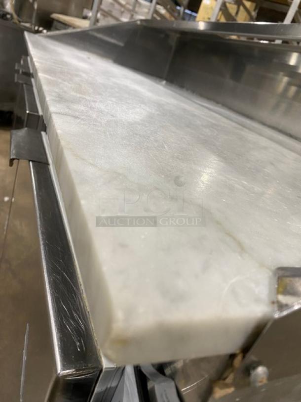 Commercial Stainless Steel 3 Door Refrigerated Pizza Prep Table/Dough Retarder! With Marble Worktop! On Casters! - Image 11 of 14