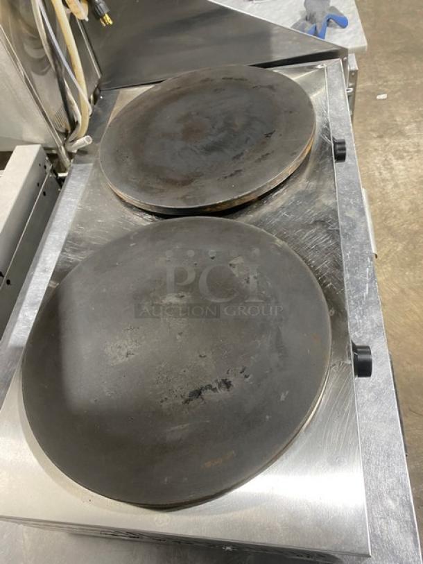 2023! Commercial Stainless Steel Electric Powered Countertop Thermal 2 Burner Halberd Stove! Model: DE-2! 110V! On Legs! - Image 5 of 9