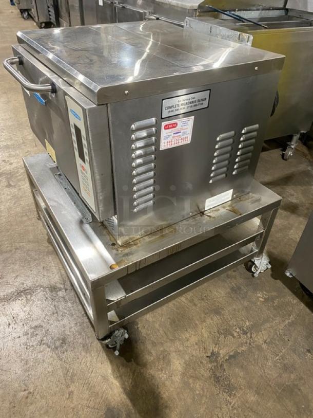 TurboChef Commercial Stainless Steel Electric Powered Rapid Cook Convection Oven! Model: NGC SN: NGCD613446! 208/230-240V! On Double Shelf Stand With Casters! - Image 2 of 9