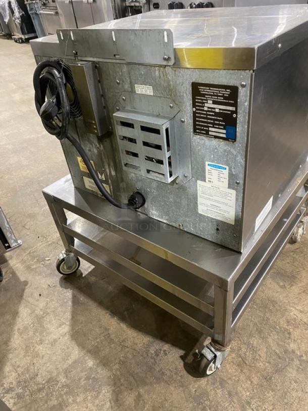 TurboChef Commercial Stainless Steel Electric Powered Rapid Cook Convection Oven! Model: NGC SN: NGCD613446! 208/230-240V! On Double Shelf Stand With Casters! - Image 4 of 9