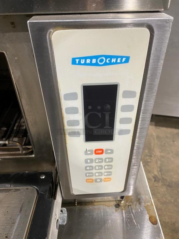 TurboChef Commercial Stainless Steel Electric Powered Rapid Cook Convection Oven! Model: NGC SN: NGCD613446! 208/230-240V! On Double Shelf Stand With Casters! - Image 6 of 9