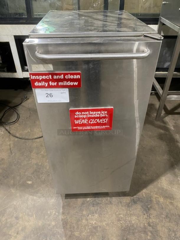 Scotsman Commercial Stainless Steel Air Cooled Undercounter Gourmet Cube Ice Machine! With Single Door Built-In Ice Bin! Model: CU50GA-1A SN: 12111320012451! 115V 1 Phase! - Image 1 of 9