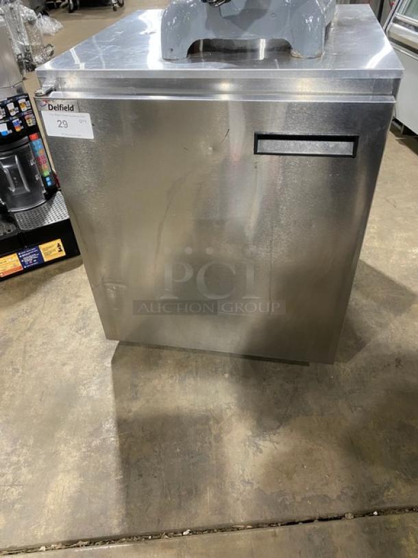 Delfield Commercial Stainless Steel Single Door Undercounter Refrigerator! With Poly Coated Wire Rack! Model: 406CA-DHL-DD1 SN: 1205152000789! 115V 1 Phase! - Image 1 of 7