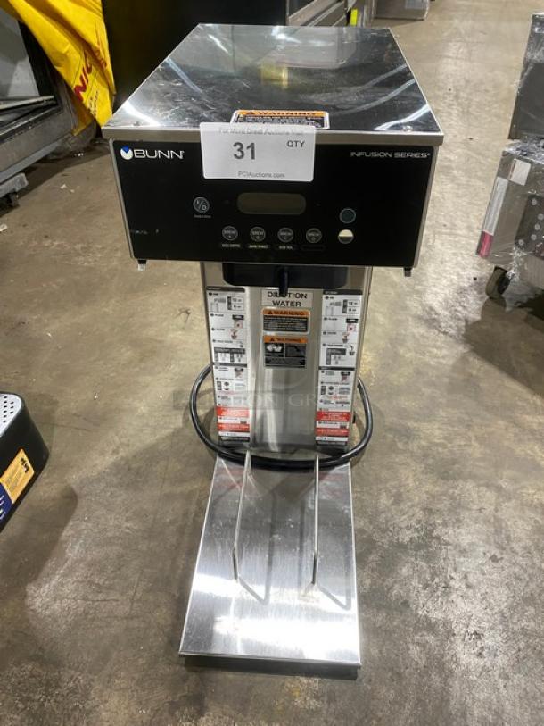 Bunn Dunkin Donuts Style Infusion Series Commercial Stainless Steel Countertop Iced Coffee Brewer! With Digital Controls! Model: IC3-DBC (DUNKIN DONUTS) SN: IC00016198! 120/208V 1 Phase! - Image 1 of 8