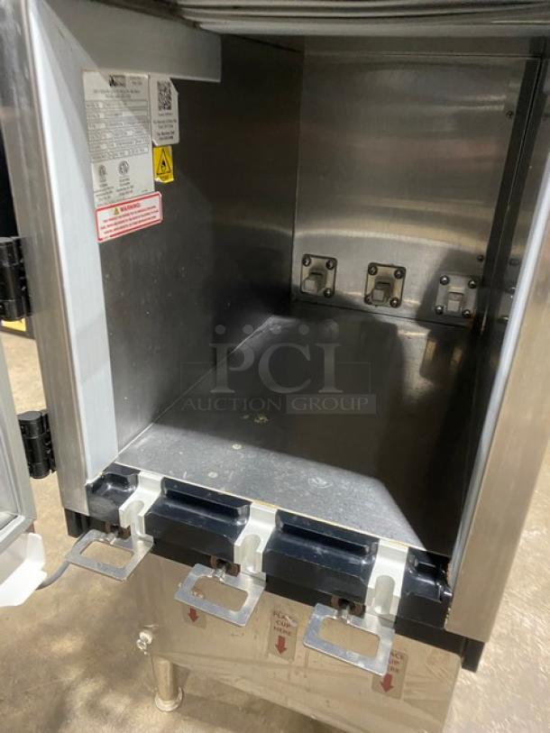 Silver King Dunkin Donuts Style Commercial Stainless Steel Countertop Dairy Dispenser! With 3 Liquid Level Sensing Dispensers! Model: SKED12-V3-1-KE1 SN: APDP288875P! 115V! On Legs! - Image 5 of 8