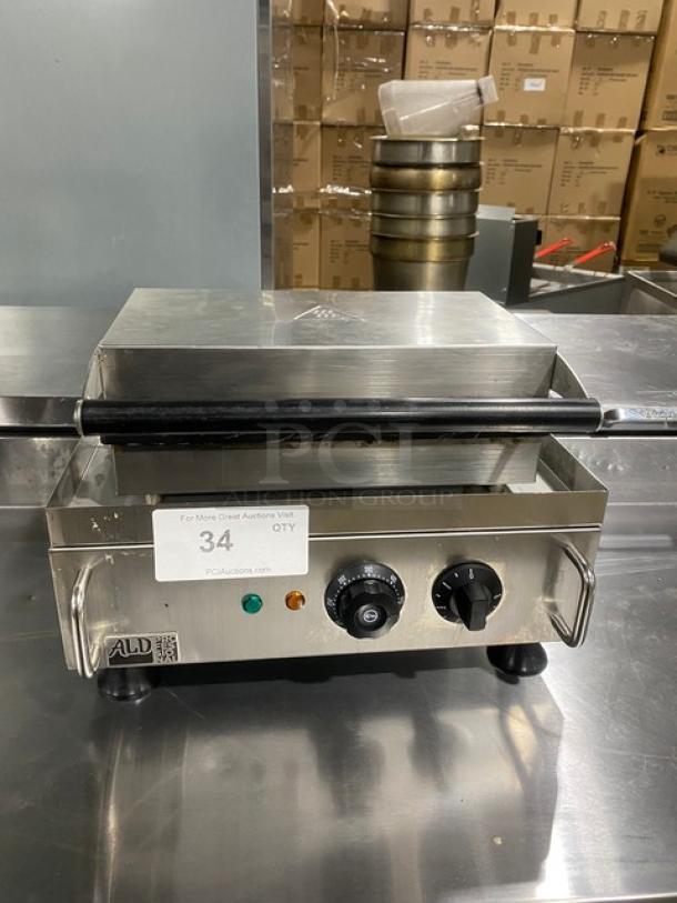 ALDKitchen Commercial Stainless Steel Countertop Stick Waffle Maker! Model: AP-503 SN: 23180035! 110V! On Legs! - Image 1 of 8