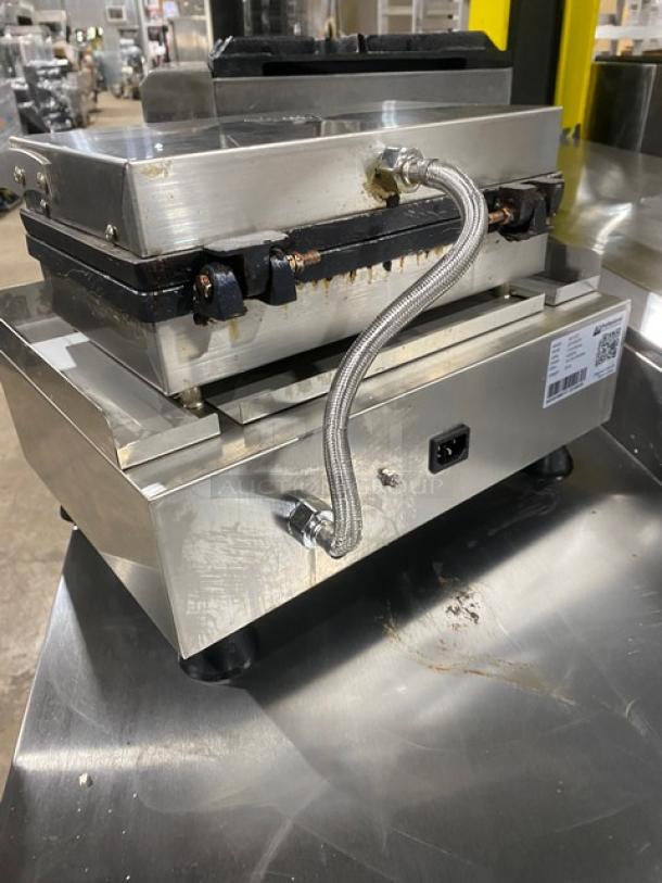 ALDKitchen Commercial Stainless Steel Countertop Stick Waffle Maker! Model: AP-503 SN: 23180035! 110V! On Legs! - Image 4 of 8