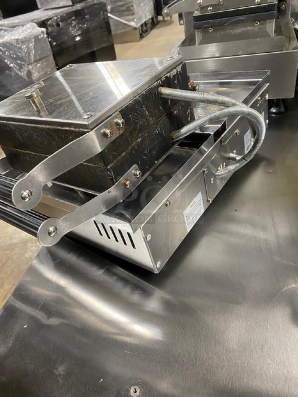 Carnival King Commercial Stainless Steel Countertop Single Brussels Style Belgian Waffle Maker! Model: 382WBS180 SN: CK-231174R-684! 120V! On Legs! - Image 4 of 8