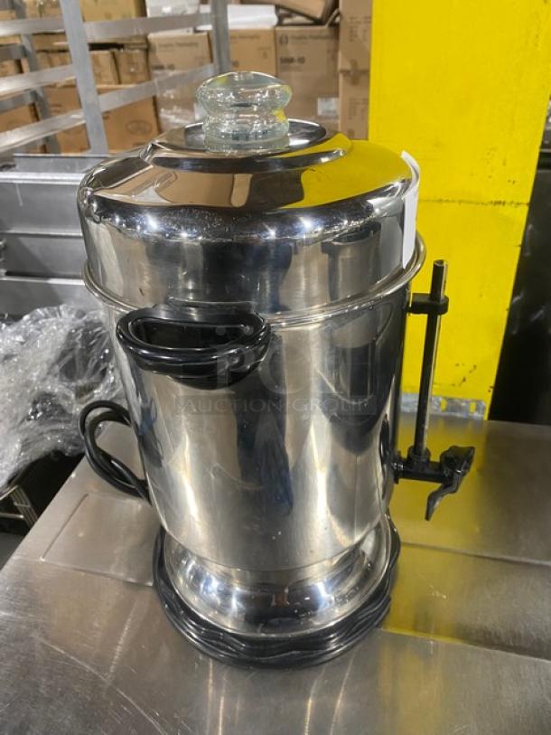 Hamilton Beach Commercial Stainless Steel Countertop Coffee Urn/Percolator! Model: D50065! 120V! - Image 3 of 7