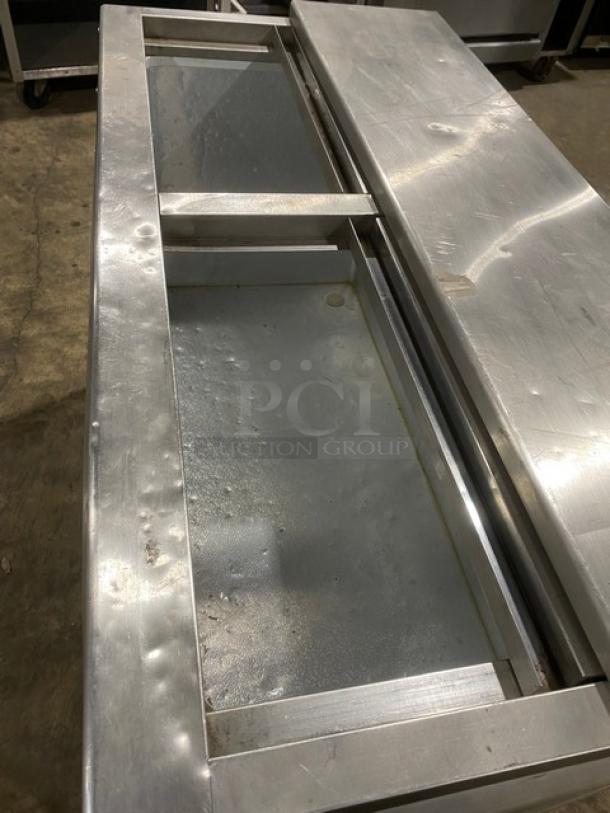 Summit Commercial White Manual Defrost Back Bar Chest Cooler! With Stainless Steel Top Sliding Doors! Model: SCFR100MAN SN: 2017-03-1083! 120V! On Legs! - Image 5 of 8