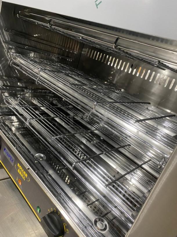 New In The Box! Equipex Roller Grill Series Commercial Stainless Steel Electric Powered Countertop Toaster Oven! With 2 Tiers! With Wire Oven Racks!  Model: TS327 SN: OJ402148! 208/240V 1 Phase! On Legs! - Image 7 of 11