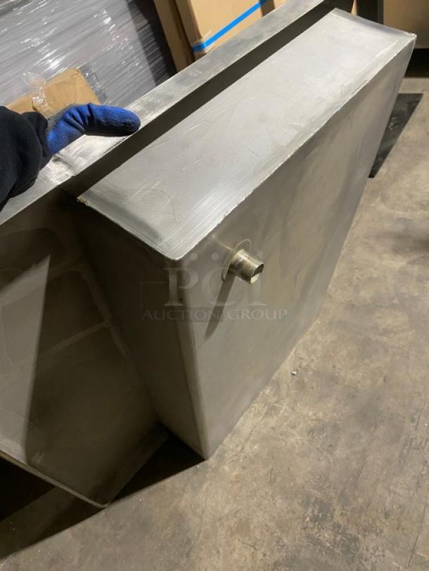 New! Commercial Stainless Steel 6 Hole Steam Table Adapter Plate! With Hot Well & Drain Hole! - Image 4 of 6