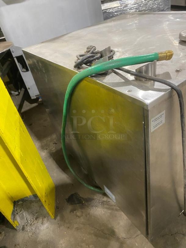 Rational Commercial Stainless Steel Natural Gas Powered Combi Oven! With Built In Pan Holding Rack! Model: SCC61G SN: G61SG10072223873! 120V 1 Phase! On Legs! - Image 4 of 9