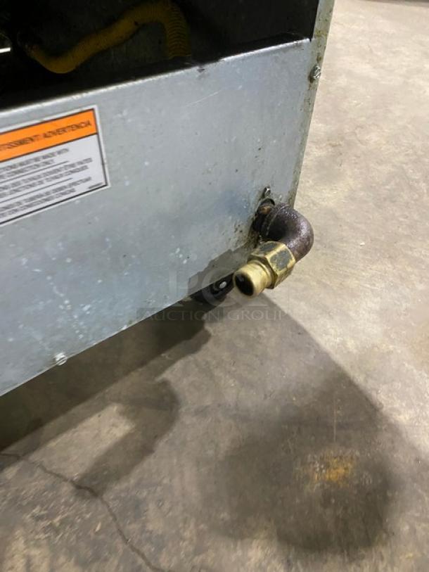 Pitco! Late Model 2021! Commercial Stainless Steel Natural Gas Powered Deep Fat Fryer! With Back Splash! With Frying Baskets! Model: 65C+ SN: G21FA036345! On Casters! Working When Removed! - Image 9 of 9